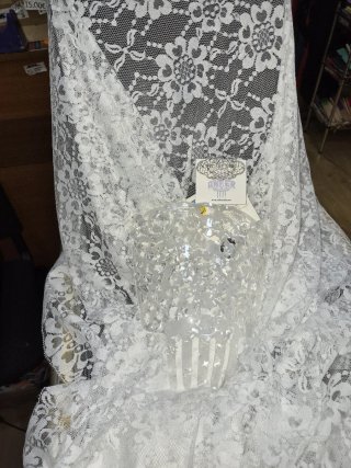 Mantilla y Peineta Novia Broche Plata