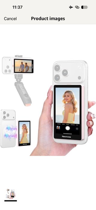 Newmowa Magnetic Selfie Monitor Screen, 4K 30fps W