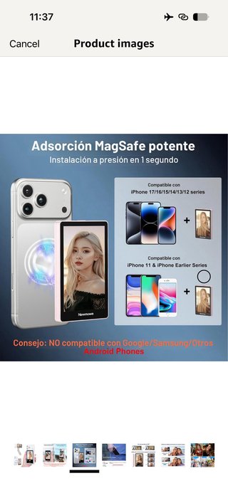 Newmowa Magnetic Selfie Monitor Screen, 4K 30fps W