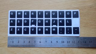Pegatinas Teclado QWERTY Negro, se regala