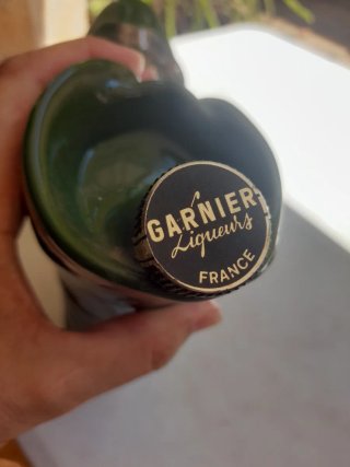 Botella Licor Antigua Garnier Bota Esquí Vacía