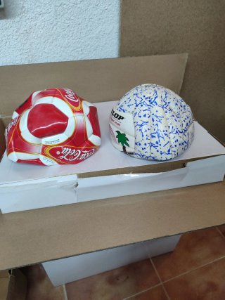 Lote 2 Palloni: Calcio Coca-Cola e Pallavolo Dunlop