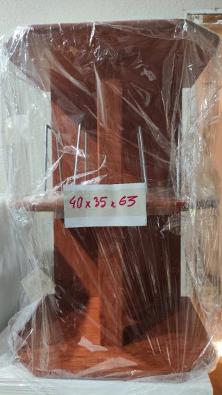 Mesa auxiliar revistero madera cerezo