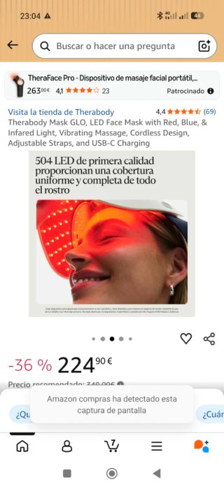 TheraFace Pro Mascara Facial LED
