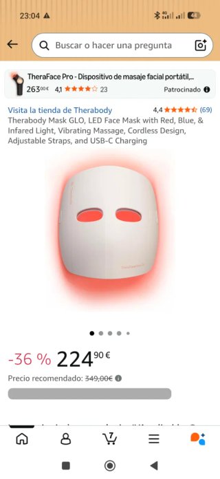 TheraFace Pro Mascara Facial LED