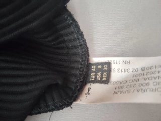 Vestido negro Massimo Dutti Talla 40