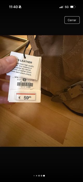 Botines Zara Mujer Talla 38 Beige