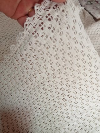 Copritavola uncinetto antico fatto a mano