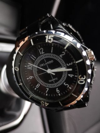 Reloj Orlando Negro y Plateado