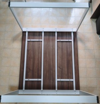 Mesa de oficina 2 puestos 140x120 cm