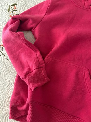 Sudadera rosa con capucha