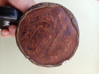 Scultura Cerimoniale Mistica in Legno e Minerali