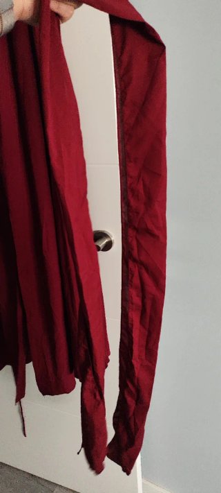 Vestido largo palabra de honor rojo