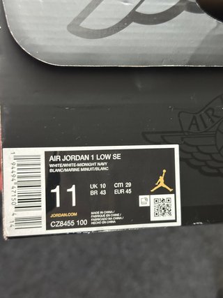 Nike Air Jordan 1 Low Washed Denim EU 45 box