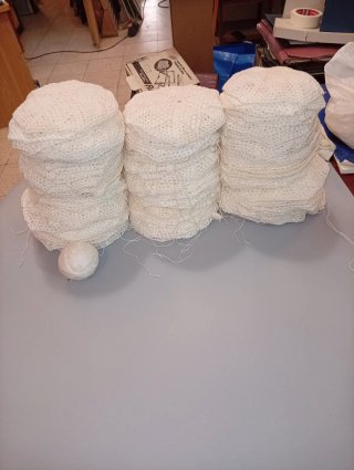 150 Piezas hexagonales crochet ganchillo