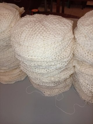 150 Piezas hexagonales crochet ganchillo