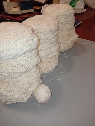 150 Piezas hexagonales crochet ganchillo