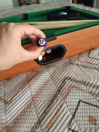 Mini billar de madera