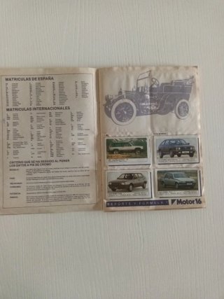 ALBUM CROMOS COCHES