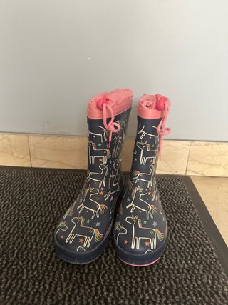 Botas de agua unicornio talla 35
