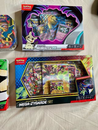 Lote caja cartas pokemon