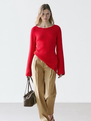 Pantalón Massimo Dutti Beige Talla S