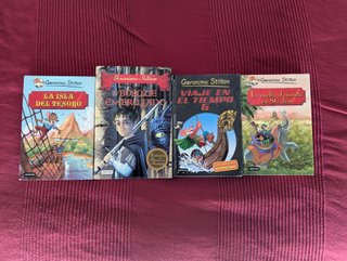 Lote de 4 libros Geronimo Stilton