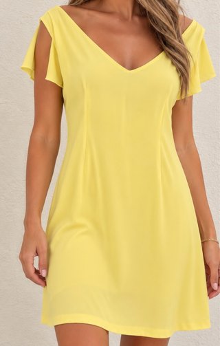 Vestido Gasa Amarillo Bebé
