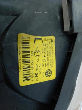 Faro izquierdo 1k6941005n volkswagen golf 22719027
