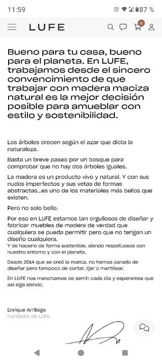 Cómoda de madera maciza fabricación sostenible
