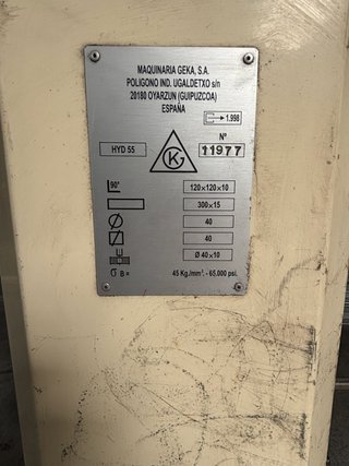 Punzonadora GEKA Hidro Crop 55/S