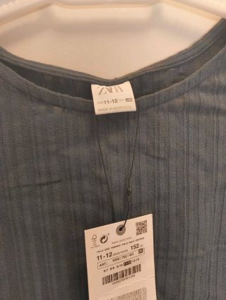 Blusa Zara azul niña 11-12 años