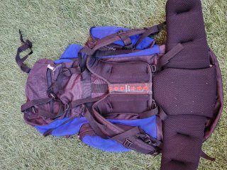 Mochila Clisport 85L Negra y Azul