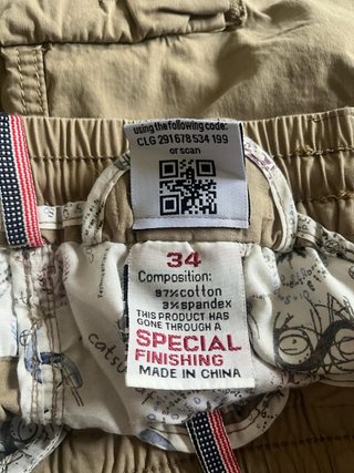 Stone Island Pantalón Corto Beige Talla M