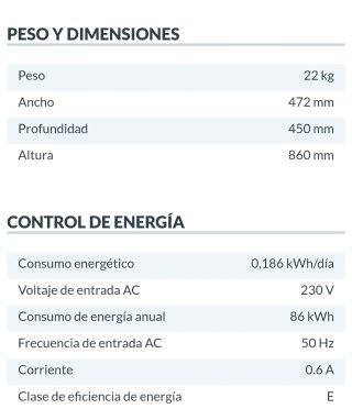 Frigorífico pequeño ARTICA