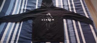 Sudadera Scream con capucha negra