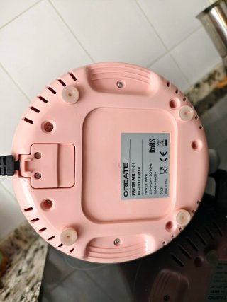 Airfryer Freidora de Aire Create 900w 1.5L Rosa