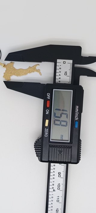 J-0868 Colgante Mapa Italia Oro 18K