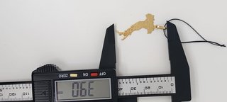 J-0868 Colgante Mapa Italia Oro 18K
