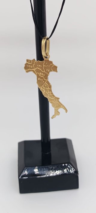 J-0868 Colgante Mapa Italia Oro 18K
