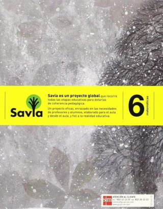 Matemáticas, 6 Primaria Savia