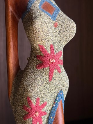Estatua Decorativa Africana Mujer
