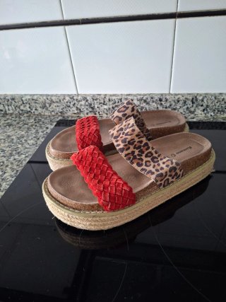 Sandalias Zuecos Multicolor