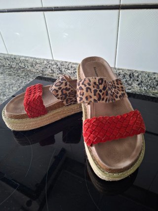 Sandalias Zuecos Multicolor