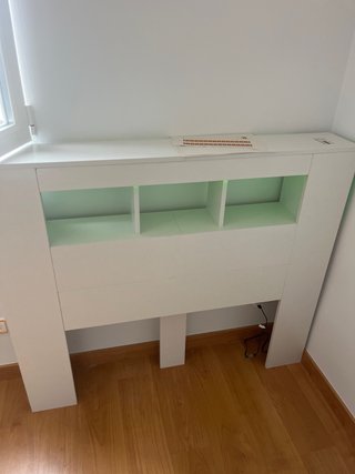 Cabezal cama blanco 120