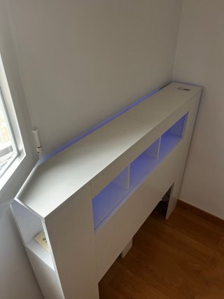 Cabezal cama blanco 120
