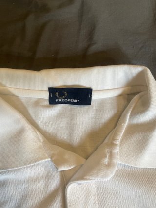Polo Fred Perry Blanco