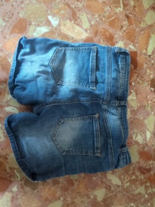 Vero Moda Pantalón Corto Vaquero Mujer Azul