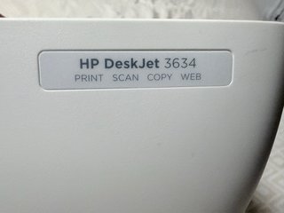 Impresora HP DeskJet 3634 negro y color