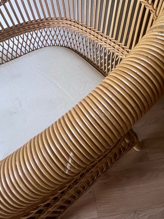 2 Poltrone in Vimini per Interni